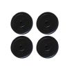 vidaXL Weight Plates 4 pcs 44.1 lbs - Black