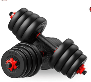 Weight Dumbbell Set 66LB Adjustable Home Barbell Plates - LW-30-1