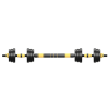 Home Indoor Cardio Gym Adjustable Weights Dumbbells Set - Black & Yellow - 20 KG