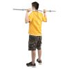 47in Dumbbell Bar Home Gym Fitness Strength Training Bar Silver - Silver
