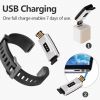 ID115PLUS HR bracelet-black fitness tracker; with blood pressure heart rate sleep health monitor; fo - default