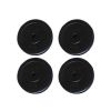 vidaXL Weight Plates 4 pcs 44.1 lbs - Black