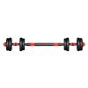 Home Indoor Cardio Gym Adjustable Weights Dumbbells Set - Black & Red - 10 KG