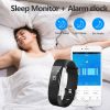 ID115PLUS HR bracelet-black fitness tracker; with blood pressure heart rate sleep health monitor; fo - default