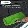 Portable Badminton Net Set Storage Box Base with 2 Battledores 2 Shuttlecocks Large;  Green - KM0948