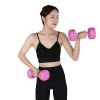 Yoga Hand Dumbbell Pair/ Body Sculpting Dumbbell Set For Women - Purple - Dumbbells