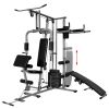 vidaXL Multi-functional Home Gym 143.3lb - Black
