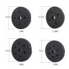 Weight Dumbbell Set 66 LB Adjustable Cap Gym Barbell Plates Body Workout - Black