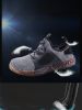 Summer Mesh Safety Work Shoes Steel Toe Cap Light Casual Fly Woven Breathable Cool Anti-smashing Anti-piercing Soft Sole Outdoor - Black - 45