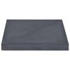 vidaXL Umbrella Weight Plate Black Granite Square 33.1 lb - Black