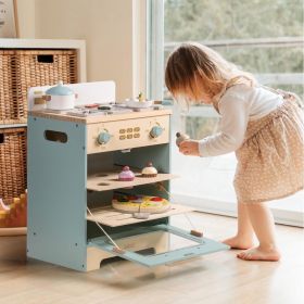 Robotime Robud Pretend Play Wooden Oven Play Refrigerator For Kids Toddlers (Option: WCF28)