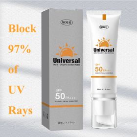 Universal Sunscreen SPF 50 PA, Protector Solar Con Color, Tinted Sunscreen, No Sticky Refreshing Non And Does Not Harm Residue For All Skin Type And U (Color: Grey)