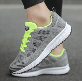 Women Shoes Sports Sneakers (Option: Grey green-39)