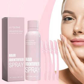 Hair Identifier Spray For Face Shaving, Skin Body Hair Identifying Spray With Razors,Hair Identifier Spray For Face Dermaplaning, Women Dermaplaning T (Color: Pink)