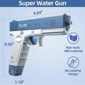 Electric Water Gun, Automatic Water Gun, 58CC 434CC Large Capacity, Range Up To 32 Feet, Summer Water Gun Toys (Color: Blue)