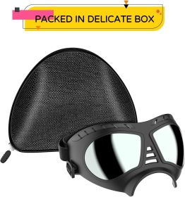 Dog Goggles Big Area Dog Sunglasses, (Color: Black)