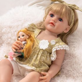 ROBOTIME Newborn Baby Lifelike Reborn Baby Full Silicone Doll With Cloth Gifts (Option: WG371)